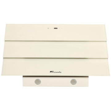 Hota Hota Decorativa Tornado Megas 1200 (90) LED, clasa A, 1 motor Turbo, latime 90 cm, 4 viteze, absorbtie 1200 m3/ora, filtru anti-grasimi aluminiu 5 straturi, Bej