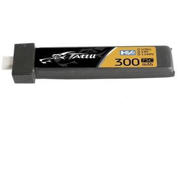 Akumulator Tattu LiPo 300mAh 3.8V 75C 1S1P HV BT2.0.5 (5pcs)