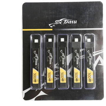 Akumulator Tattu LiPo 300mAh 3.8V 75C 1S1P HV BT2.0.5 (5pcs)