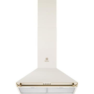 Hota Hota semineu Electrolux EFC226V , Putere de absorbtie 420 mc/h, 1 motor, 60 cm, Alb rustic
