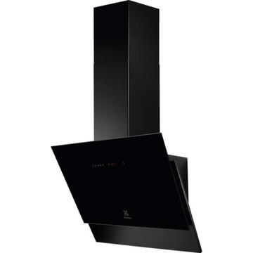 Hota Hota Electrolux LFV416K , Putere absorbtie 600 m3/h, LEDSpot, Control touch, 60 cm, Negru