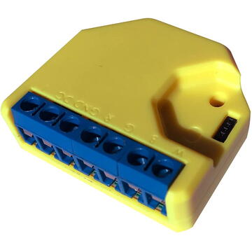 Releu inteligent Shelly Controller WiFi LED Strip   RGBW2, 4 canale, 12A, Galben