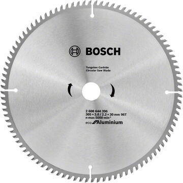 Bosch Panza fierastrau circular pentru aluminiu, 305 x 30 x 3 mm, 96 dinti