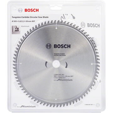 Bosch Panza fierastrau circular pentru aluminiu, 305 x 30 x 3 mm, 80 dinti