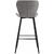 Heinner SET OF 2 BAR CHAIRS RETRO STYLE - GREY