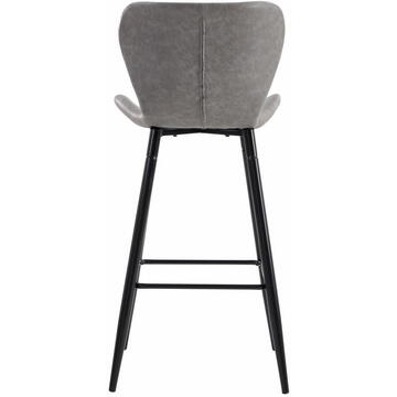 Heinner SET OF 2 BAR CHAIRS RETRO STYLE - GREY