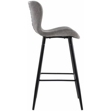 Heinner SET OF 2 BAR CHAIRS RETRO STYLE - GREY