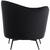 Heinner ARMCHAIR RETRO STYLE - BLACK