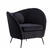 Heinner ARMCHAIR RETRO STYLE - BLACK