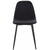 Heinner SET 2 SCAUNE DINING JAQUARD- BLACK