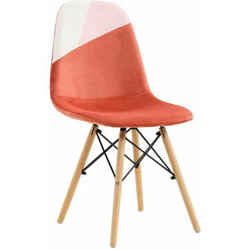 Heinner SET 2 SCAUNE STIL SCANDINAV - CORAL