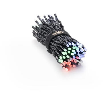 Instalatie smart Twinkly 100 LED-uri RGB, control smartphone prin Wi-fi/Bluetooth, 8 m, IP44