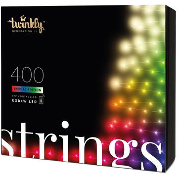 twinkly Lumini pentru pomul de Craciun Strings 400 LED RGBW 32 m SMART