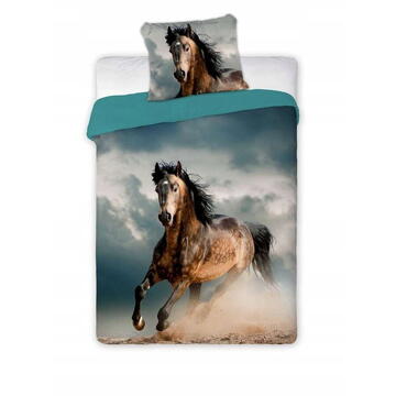 Faro Youth bedding 05 BEST FRIENDS HORSE set 140x200cm + pillow 70x90cm
