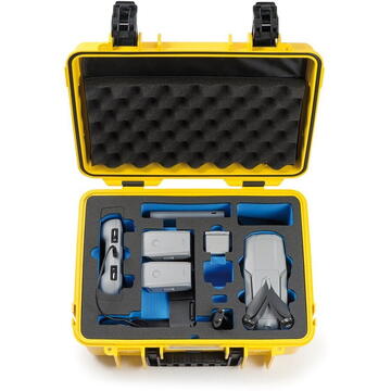 B&W Case type 4000 for DJ Mavic Air 2 / Air 2S yellow