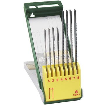 Bosch Set 8 panze fierastrau pentru taiere lemn/metal/plastic, 70-91 mm