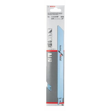 Bosch Panza de fierastrau sabie pentru tabla, lungime 225 mm, 5 buc