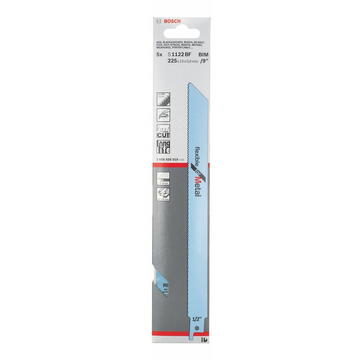 Bosch Panza de fierastrau sabie pentru tabla, lungime 225 mm, 5 buc