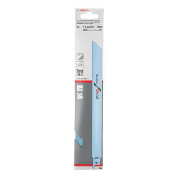 Bosch Panza de fierastrau sabie pentru metal, lungime 175 mm, 5 buc