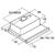 Hota Cata TF-2003 DURALUM 600 Hood, C, Telescopic, Width 60 cm, Max extraction power 390 m3/h, Mechanical control, LED, Stainless Steel
