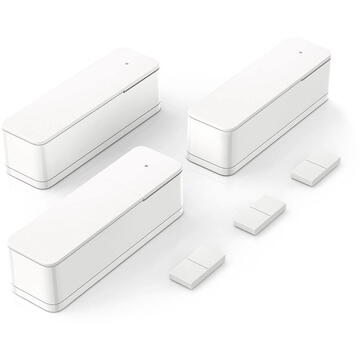 Senzor usa/fereastra Bosch Door/Window Contact II, set 3 buc, ZigBee, alb, 22x23x75mm