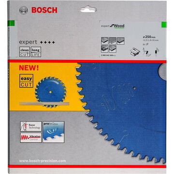 Bosch Disc de fierastrau circular pentru lemn, 250 x 30 x 2.5 mm, 80 dinti