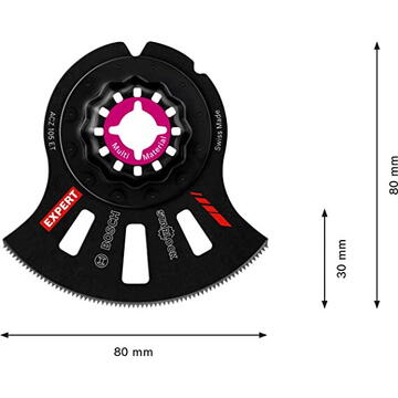 Bosch Panza de fierastrau segmentata pentru materiale multiple, 105 mm