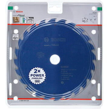Bosch Lama fierastrau circular pentru lemn, 254 x 30 x 2.1/1.6 mm, 24 dinti