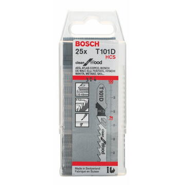 Bosch Set 25 panze pentru lemn, 100 mm