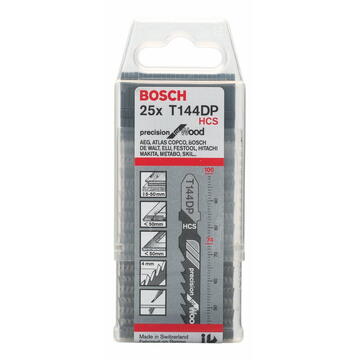 Bosch Set panze de fierastrau pentru lemn 6 TPI, lungime 100 mm, 25 buc