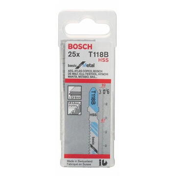 Bosch Set 25 panze fierastrau pendular pentru metal, 100 mm, 25 buc