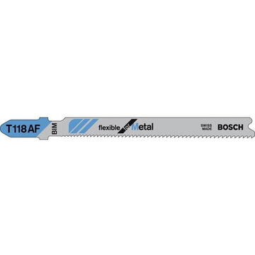 Bosch Pânză de ferăstrău T 118 AF Flexibil pentru metal, 2608634991