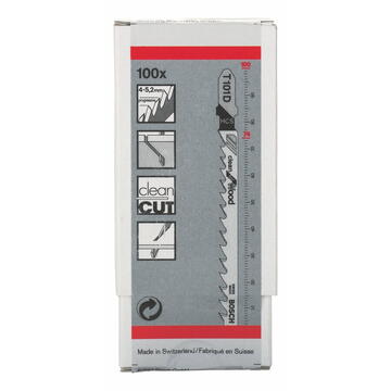 Bosch Set panze de fierastrau pentru lemn, lungime 100 mm, 100 buc