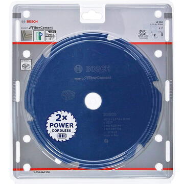 Bosch Lama circulara pentru fibrociment, 250x2.2/1.6x30 mm, 6 dinti