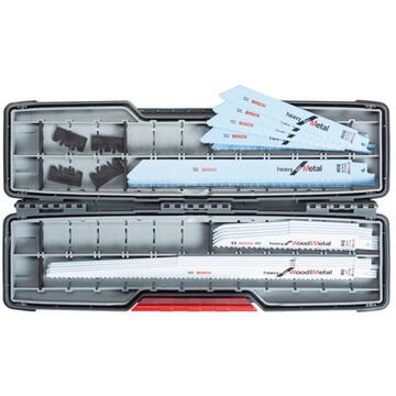 Bosch Set de lame de fierastrau sabie pentru tabla/lemn/metal, 16 buc