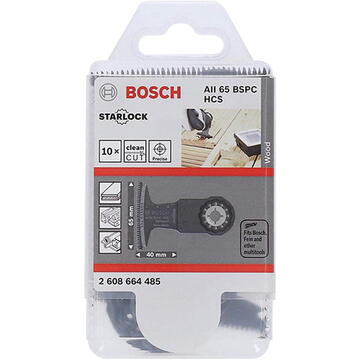 Bosch Panza de fierastrau pentru lemn, 65 x 40 mm