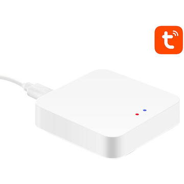 Gateway multihub Avatto Smart  GW02 ZigBee 3.0 BLE SigMesh WIFI TUYA, Alb