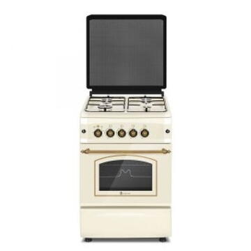 Aragaz rustic 4 arzatoare gaz,Cuptor gaz, 50x55cm, Studio Casa CREMONA FE50/55G, Grill gaz, Aprindere electrica