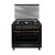 Aragaz rustic 5 arzatoare gaz, Negru, 90 cm, Modena  Antracit Studio Casa,  rotisor, Grill electric, Gratare fonta