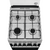 Electrolux LKG504000X, Gaz, 4 arzatoare, Autocuratare catalitica, Aprindere integrata plita, Grill gaz, 50 cm, Inox