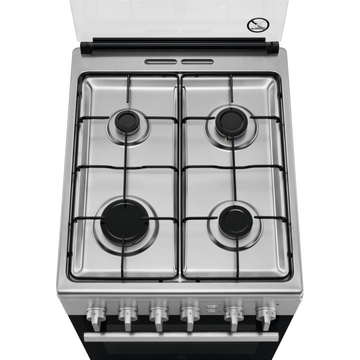 Electrolux LKG504000X, Gaz, 4 arzatoare, Autocuratare catalitica, Aprindere integrata plita, Grill gaz, 50 cm, Inox