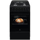 Electrolux LKK520002K, 4 arzatoare, Grill, Aprindere electrica, 50 cm, Negru