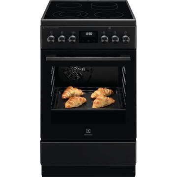 Electrolux LKK660200K, 4 arzatoare, Grill, Aprindere electrica, 60 cm, Negru