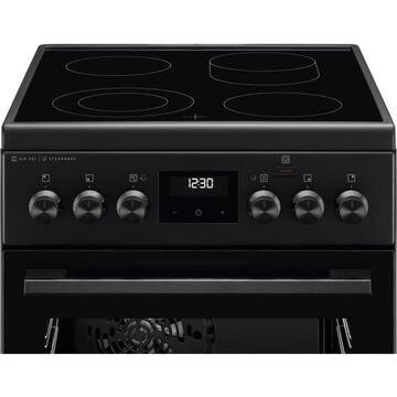 Electrolux LKK660200K, 4 arzatoare, Grill, Aprindere electrica, 60 cm, Negru