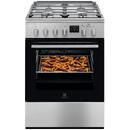 Electrolux LKK660200X, Mixt, 4 arzatoare gaz, Cuptor electric multifunctional, Gratare fonta, Plus Steam, AirFry, Aprindere integrata, Grill electric, Clasa A, 60 cm, Inox antiamprenta