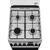 Electrolux LKK660201X, Mixt, 4 arzatoare gaz, Cuptor electric multifunctional, Plus Steam, AirFry, Aprindere integrata, Grill electric, Clasa A, 60 cm, Inox antiamprenta