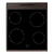 Hansa Aragaz cu plita vitroceramica, 4 zone de gatit, Electric, Grill, Indicator caldura reziduala, Clasa A, 50 cm, Negru
