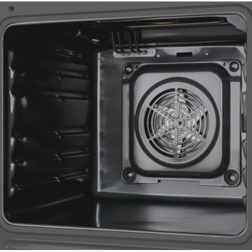 Hansa FCCX580009, electric, 4 zone de gatit, cuptor 65 l, argintiu