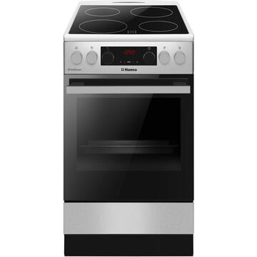 Hansa FCCXS58363 vitroceramica Clasa A 65l Email EasyClean 50 cm 10 functii Inox