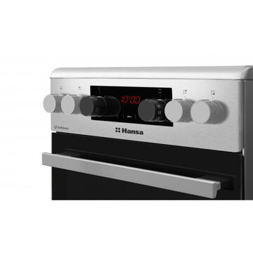 Hansa FCCXS58363 vitroceramica Clasa A 65l Email EasyClean 50 cm 10 functii Inox
